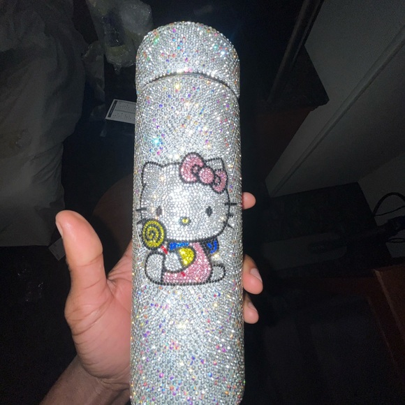 Hello Kitty Rhinestone Water Bottle - Picture 2 of 2
